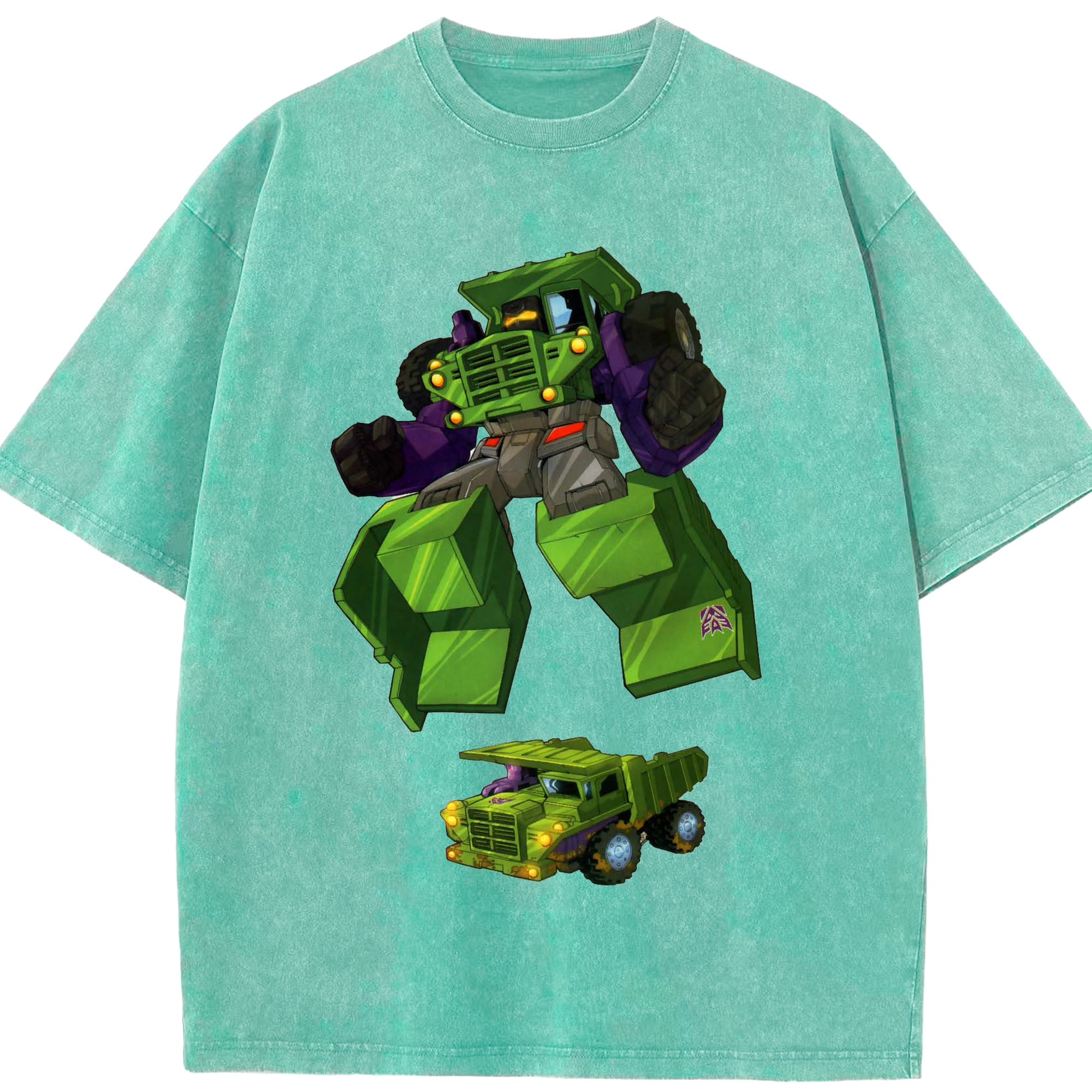 （画像用）  綿100% ヴィンテージ風 半袖Tシャツ（フロントプリント）